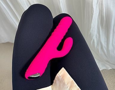 Velvo-World's First Patented Rolling Bead G-Spot & Clit Rabbit Vibrator
