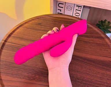 Velvo-World's First Patented Rolling Bead G-Spot & Clit Rabbit Vibrator