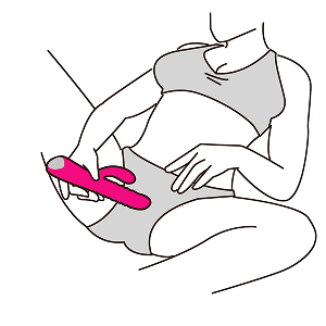 Velvo-World's First Patented Rolling Bead G-Spot & Clit Rabbit Vibrator